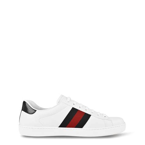 Men's Gucci Ace trainer with Web in black leather